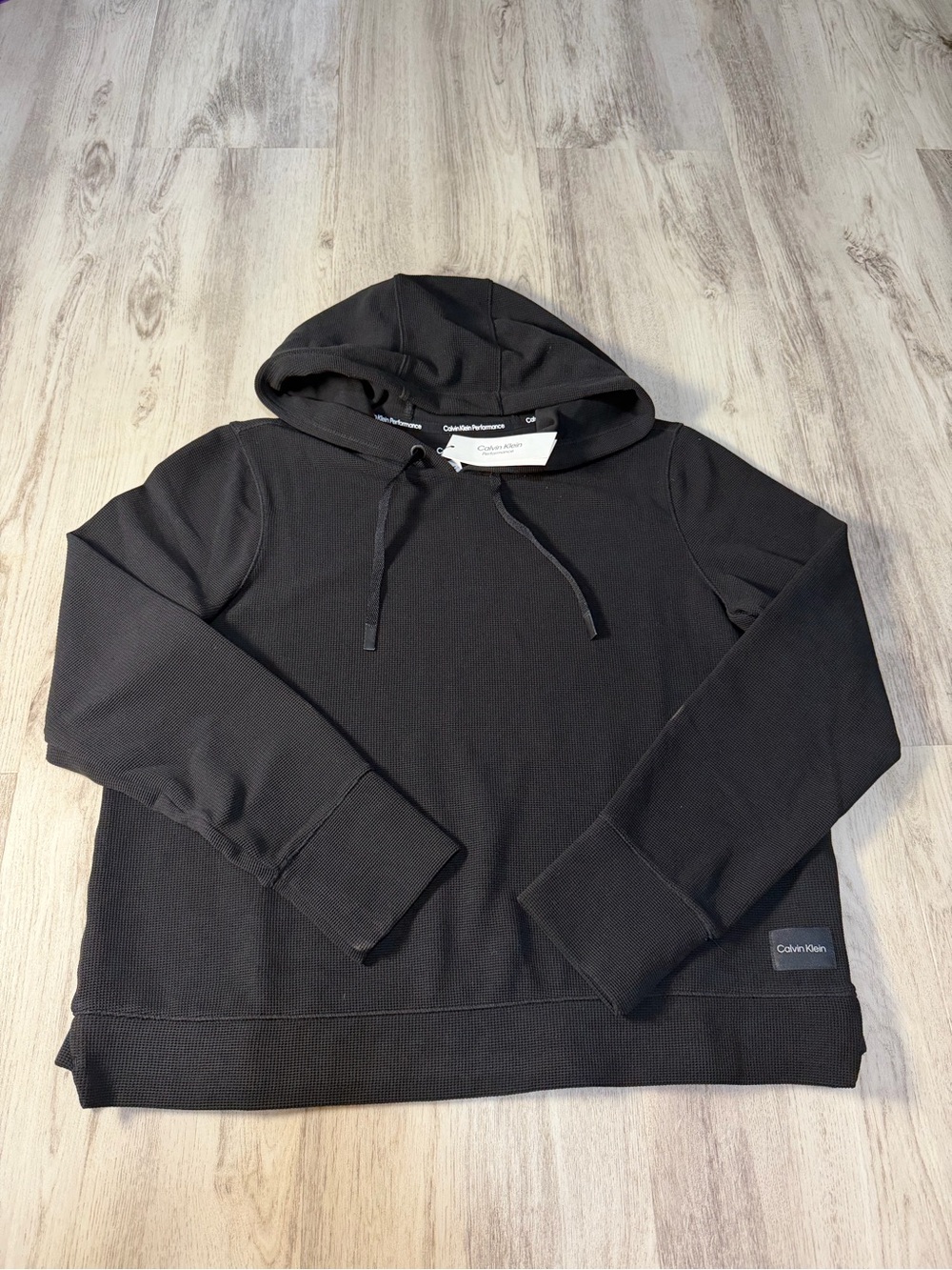 Calvin Klein Black Pullover Hoodie with Subtle Logo